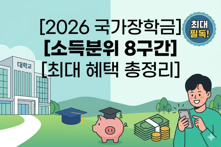 2026 국가장학금 소득분위 총정리