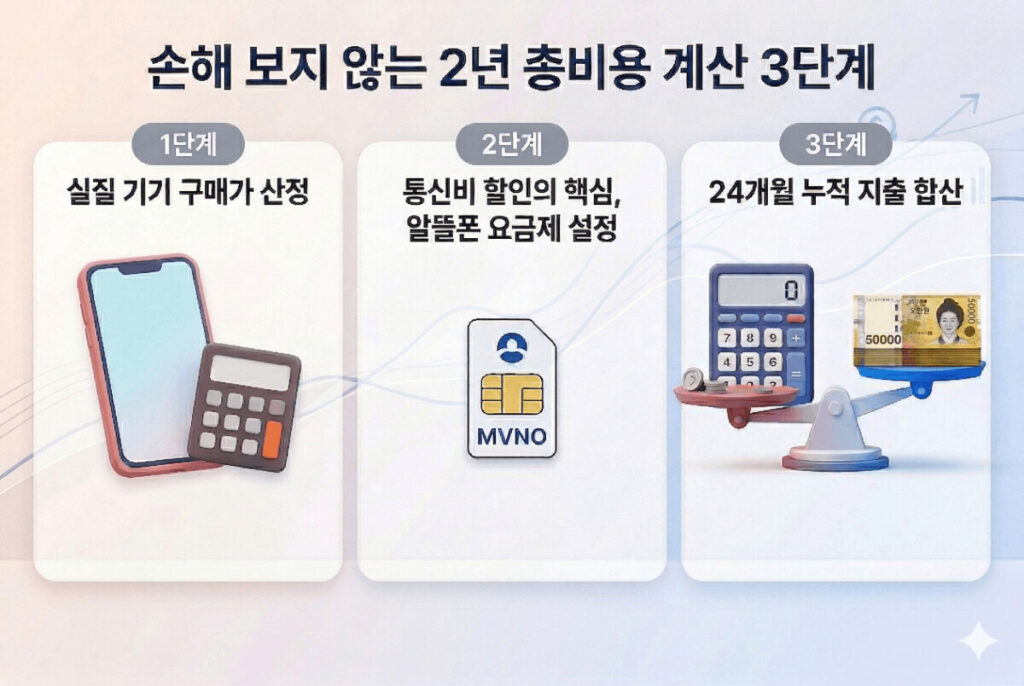 손해보지 않는 통신비 할인 3단계
