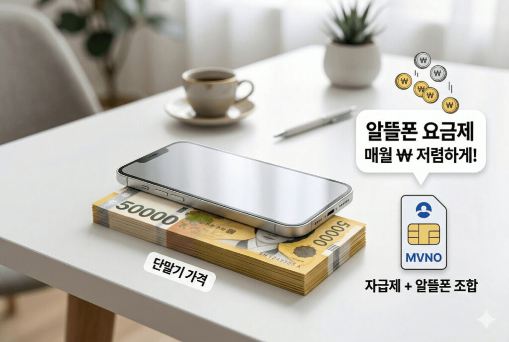 자급제+알뜰폰 조합으로 통신비 할인