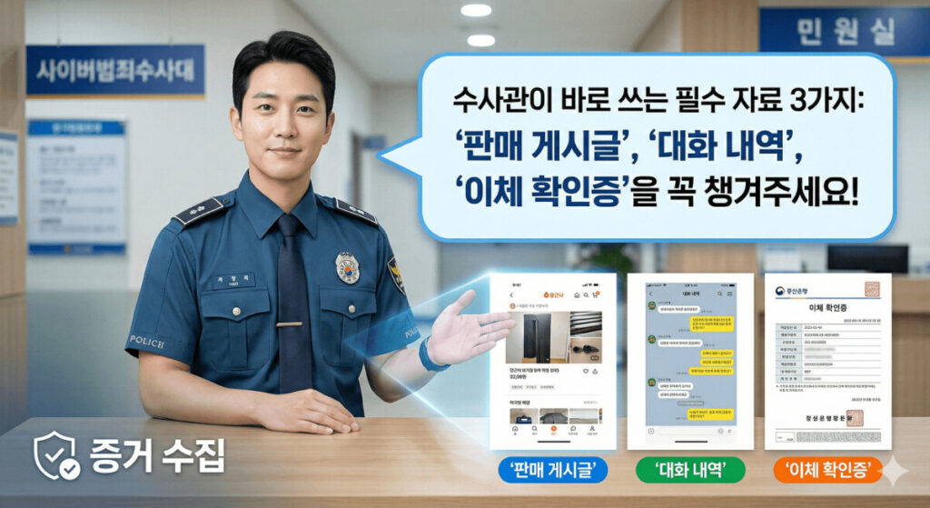 수사관이 알려주는 중고거래 사기 피해 증거 수집 필수 자료 