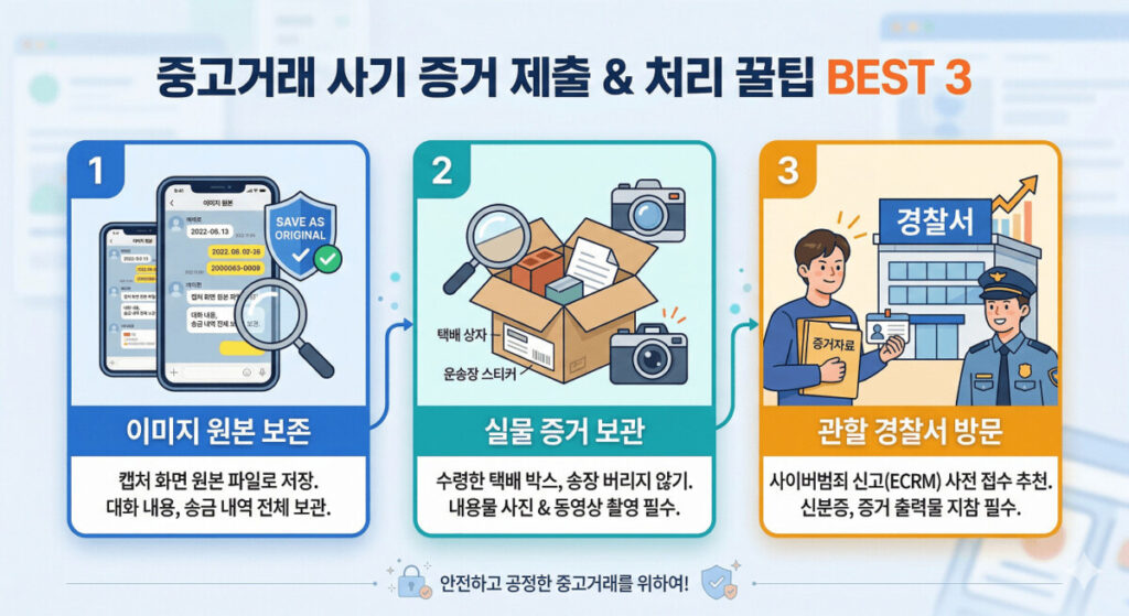 중고거래 사기 피해 증거 수집 방법 3가지 